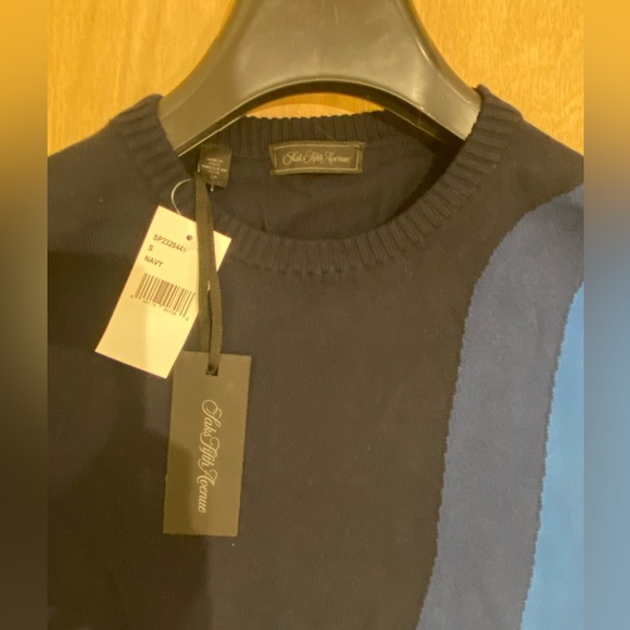 NWT Saks Fifth Avenue Men’s Collection Intarsia Sweater Size S - Picture 10 of 12